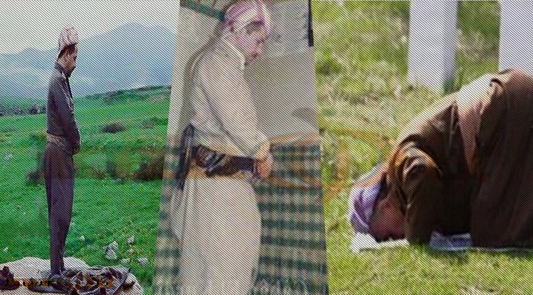 Mesud Barzani Namaz Kılıyor