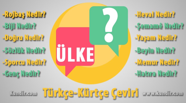 kürtçe ülke çevirisi